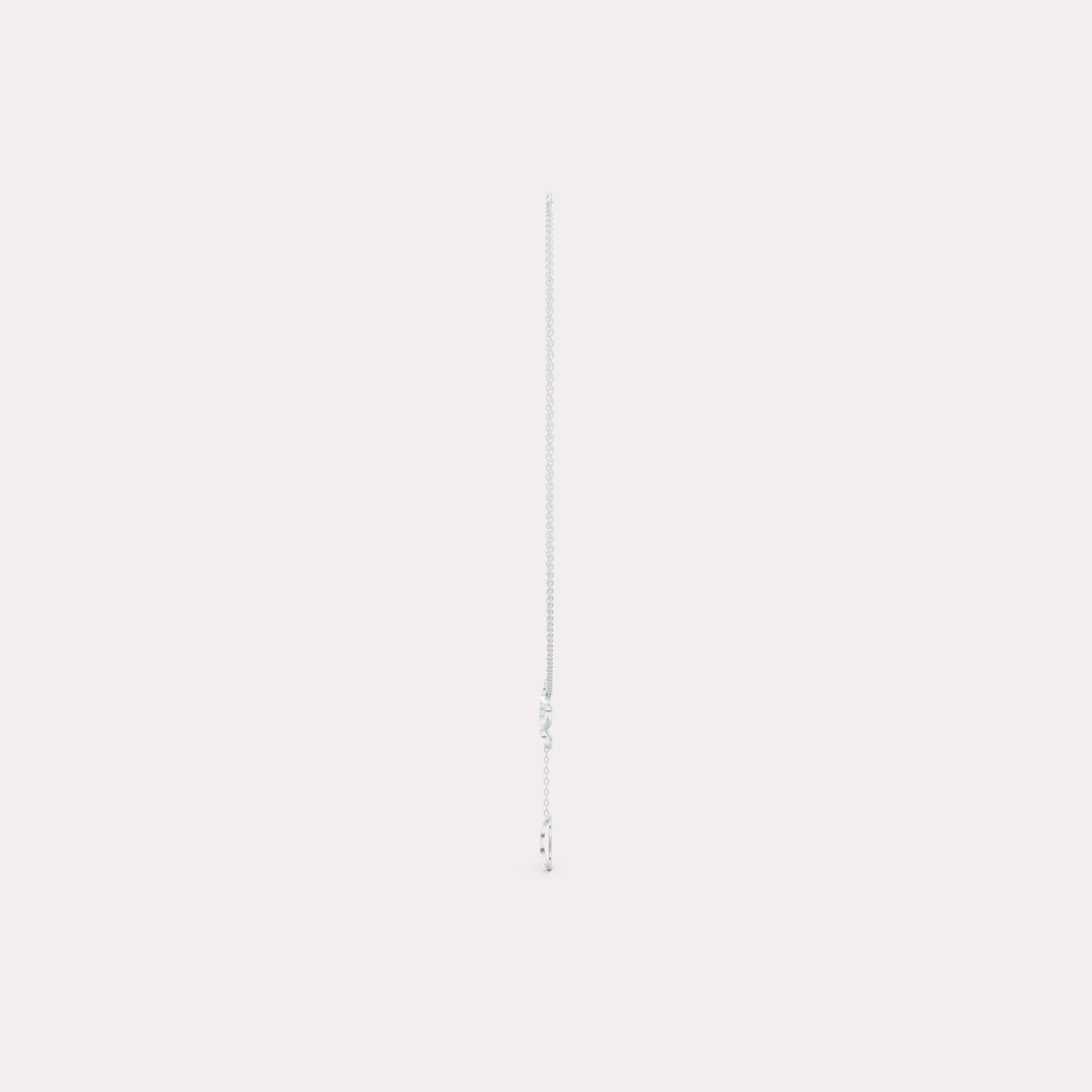 The Linked Round-Stone Curvature & Eternal Loop Necklace