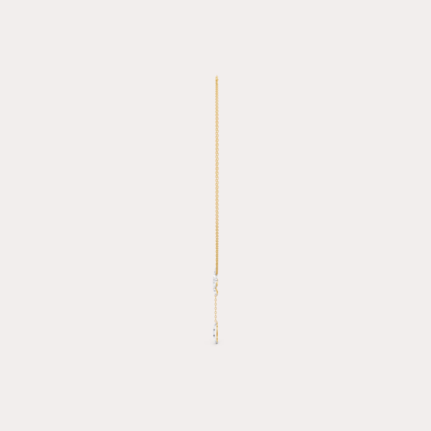 The Linked Round-Stone Curvature & Eternal Loop Necklace