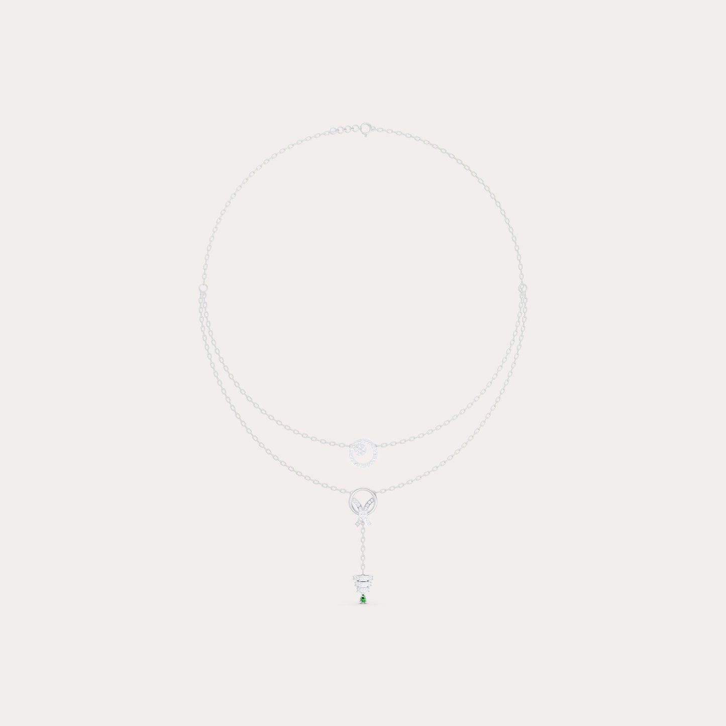 The Double-Strand Round Brilliant Eclipse & Pear-Cut Drop