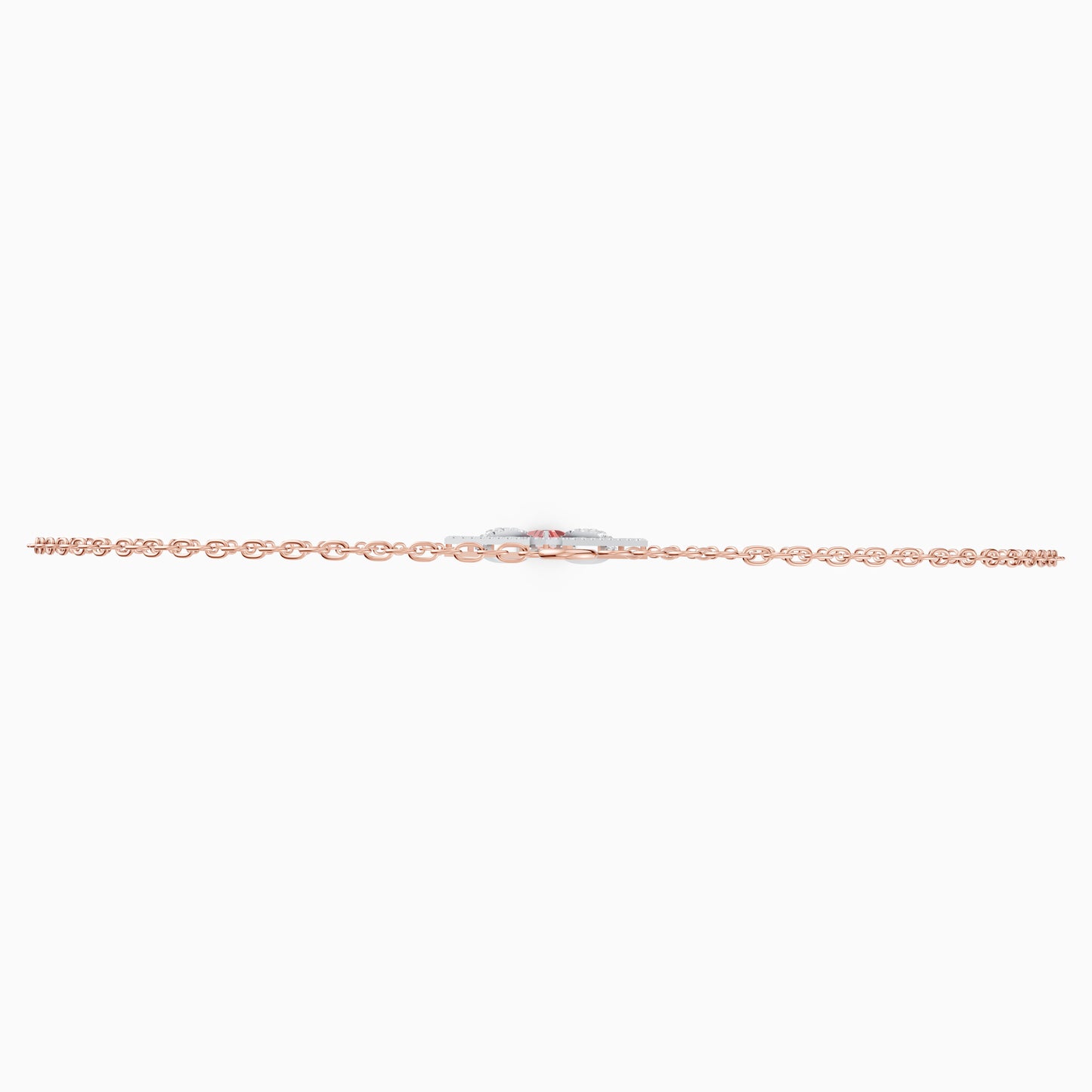 The Triangle-Cut Ruby-Tone Geometric Shield Pendant