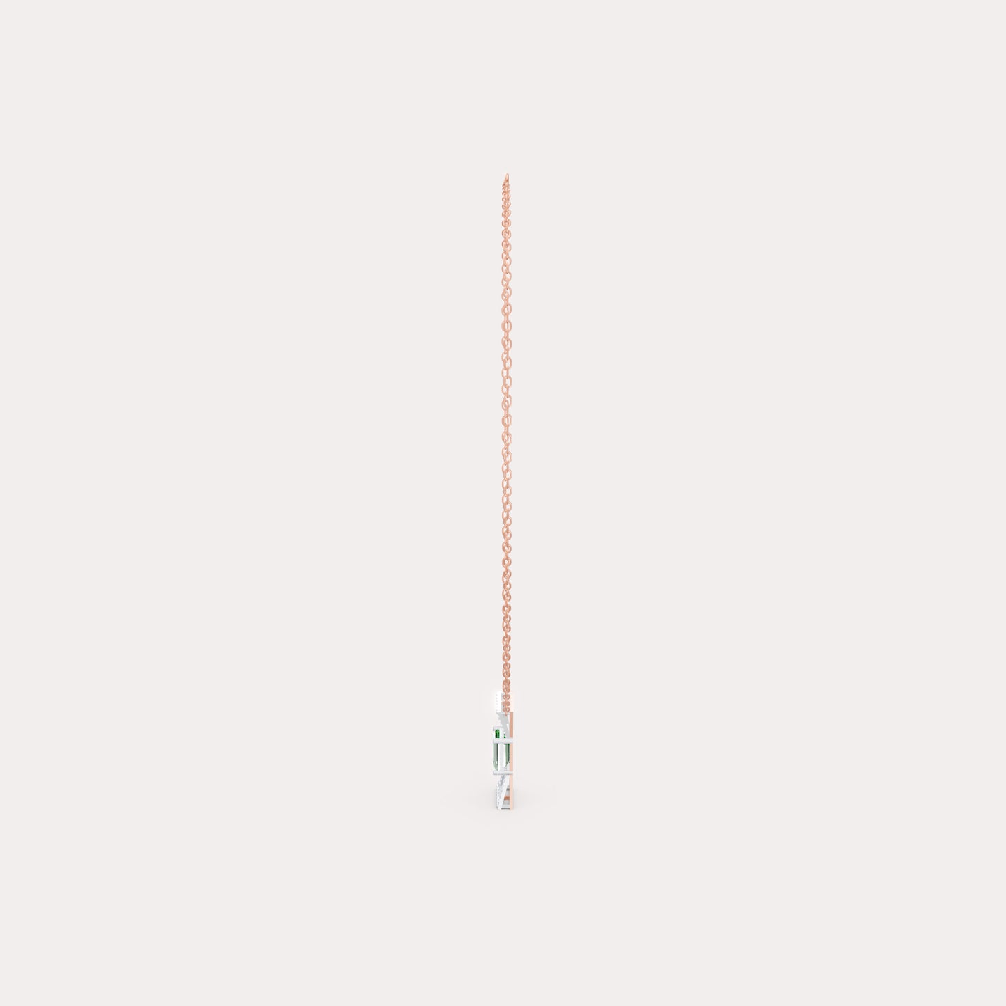 The Round-Diamond Flared Canopy & Emerald-Cut Solitaire