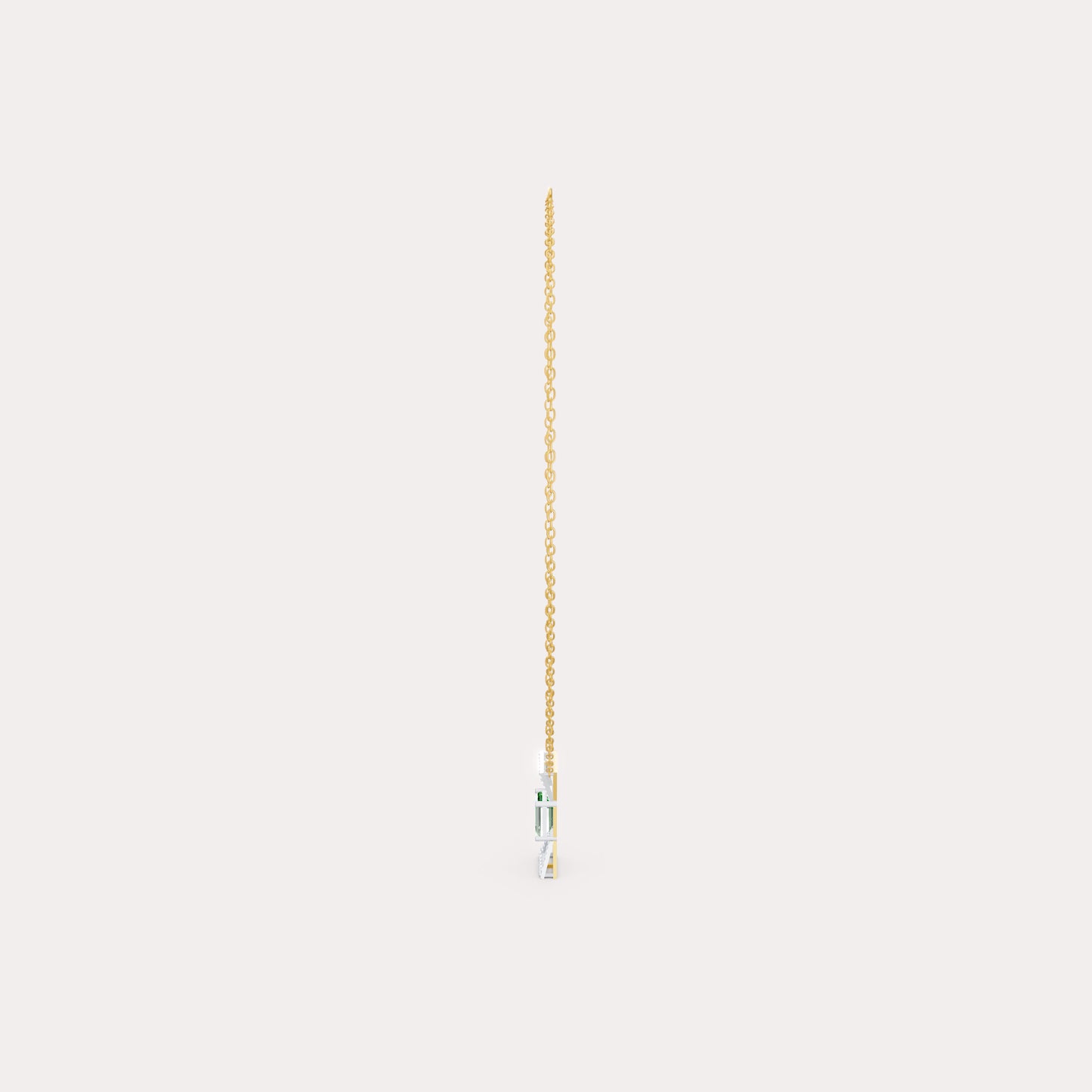 The Round-Diamond Flared Canopy & Emerald-Cut Solitaire
