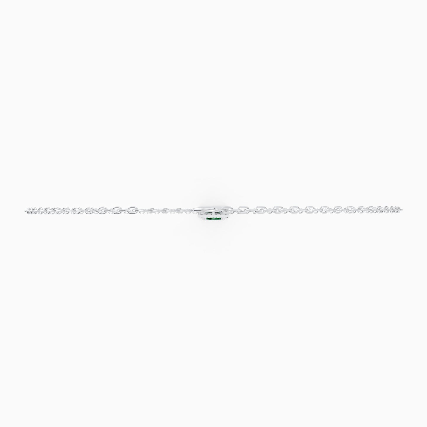The Round-Diamond Flared Canopy & Emerald-Cut Solitaire - 9KT
