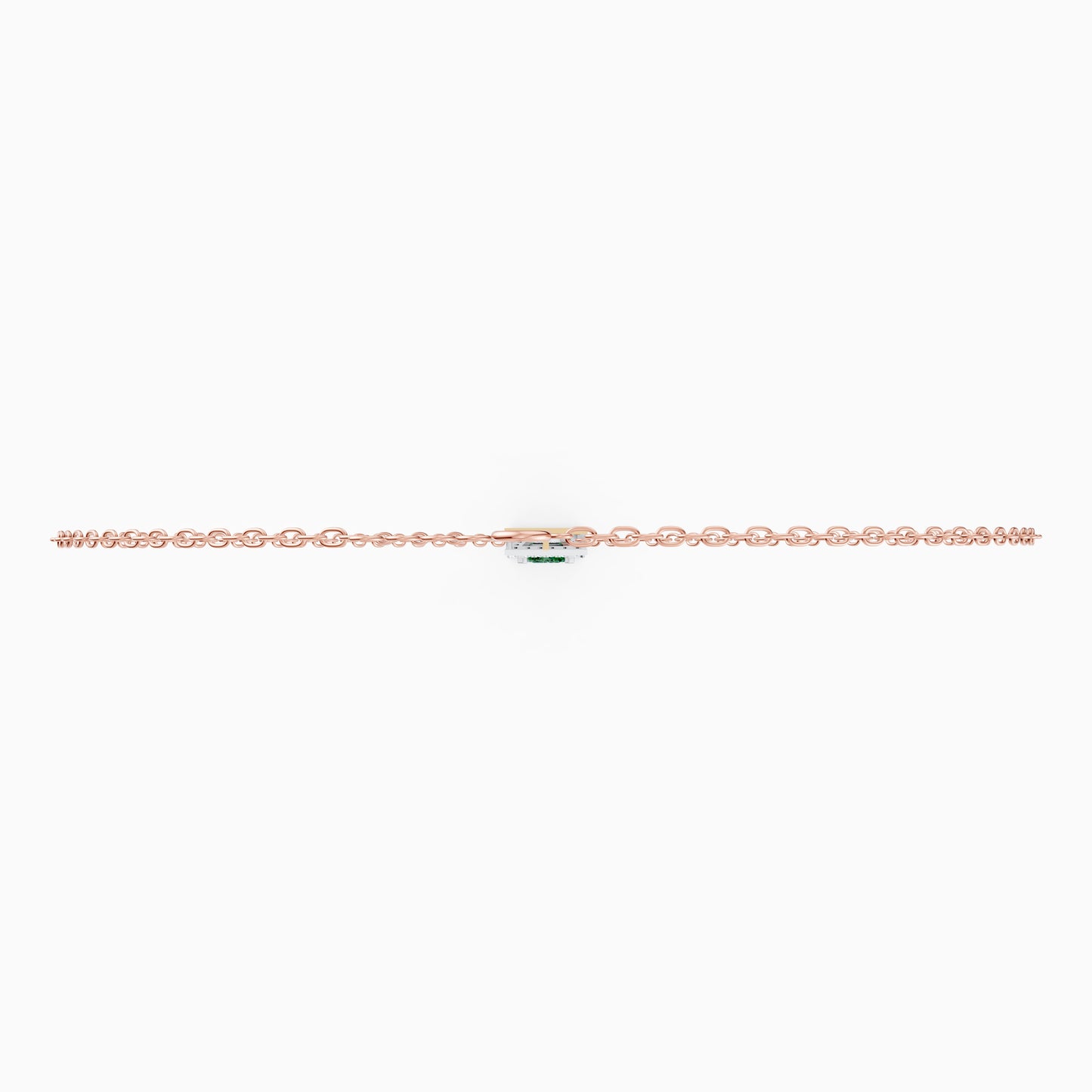 The Round-Diamond Flared Canopy & Emerald-Cut Solitaire