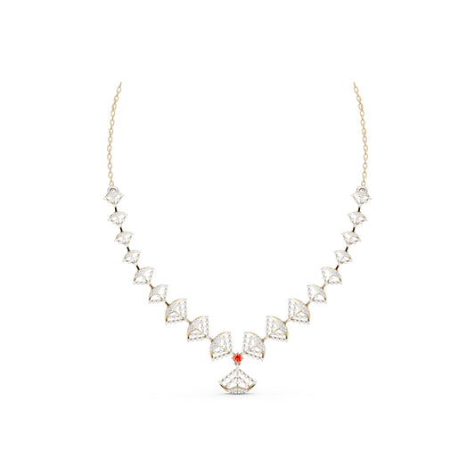 The Linked Round-Stone Canopy Necklace