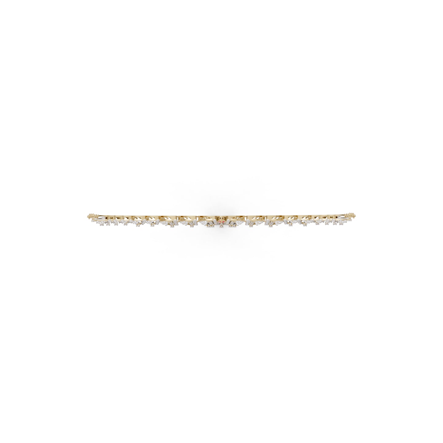 The Linked Round-Stone Canopy Necklace