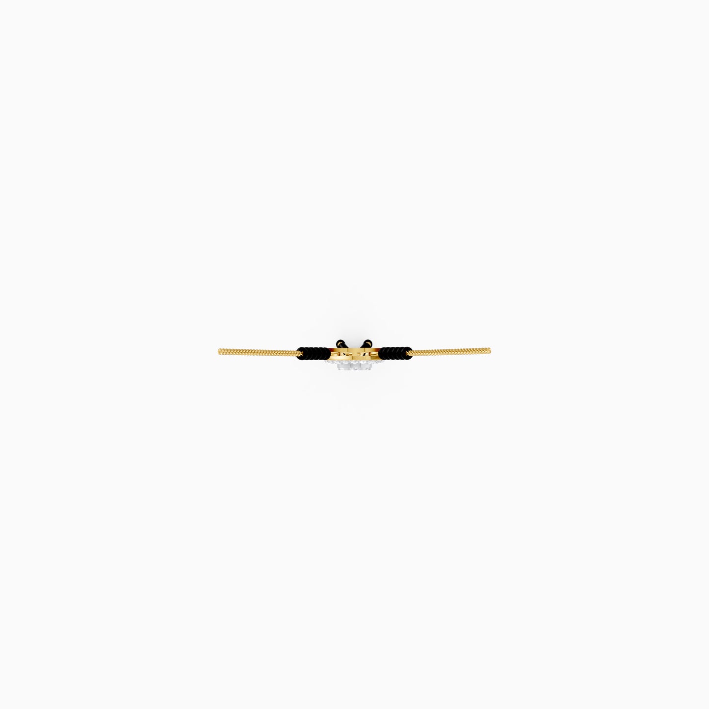 The Linear Stacked Circle & Pear Pendant
