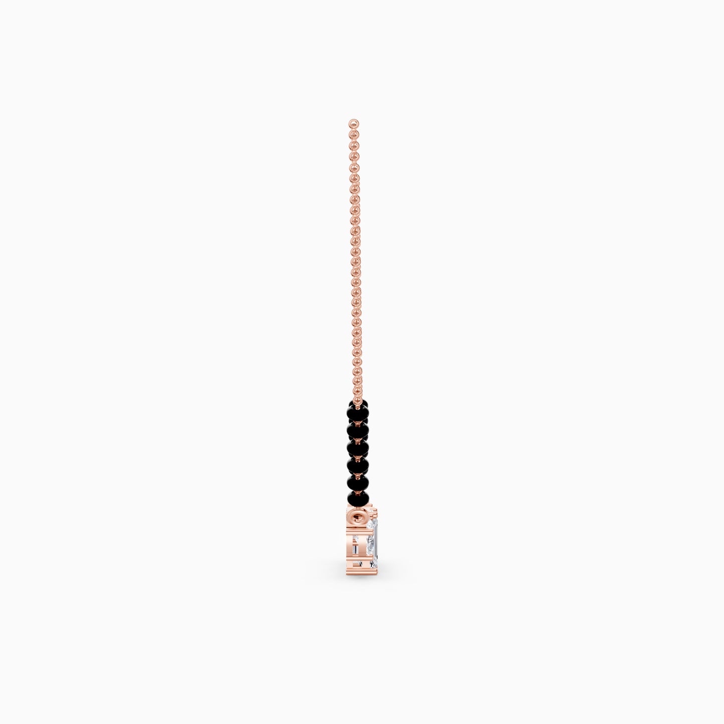 The Emerald-Cut Mixed Solitaire Pendant