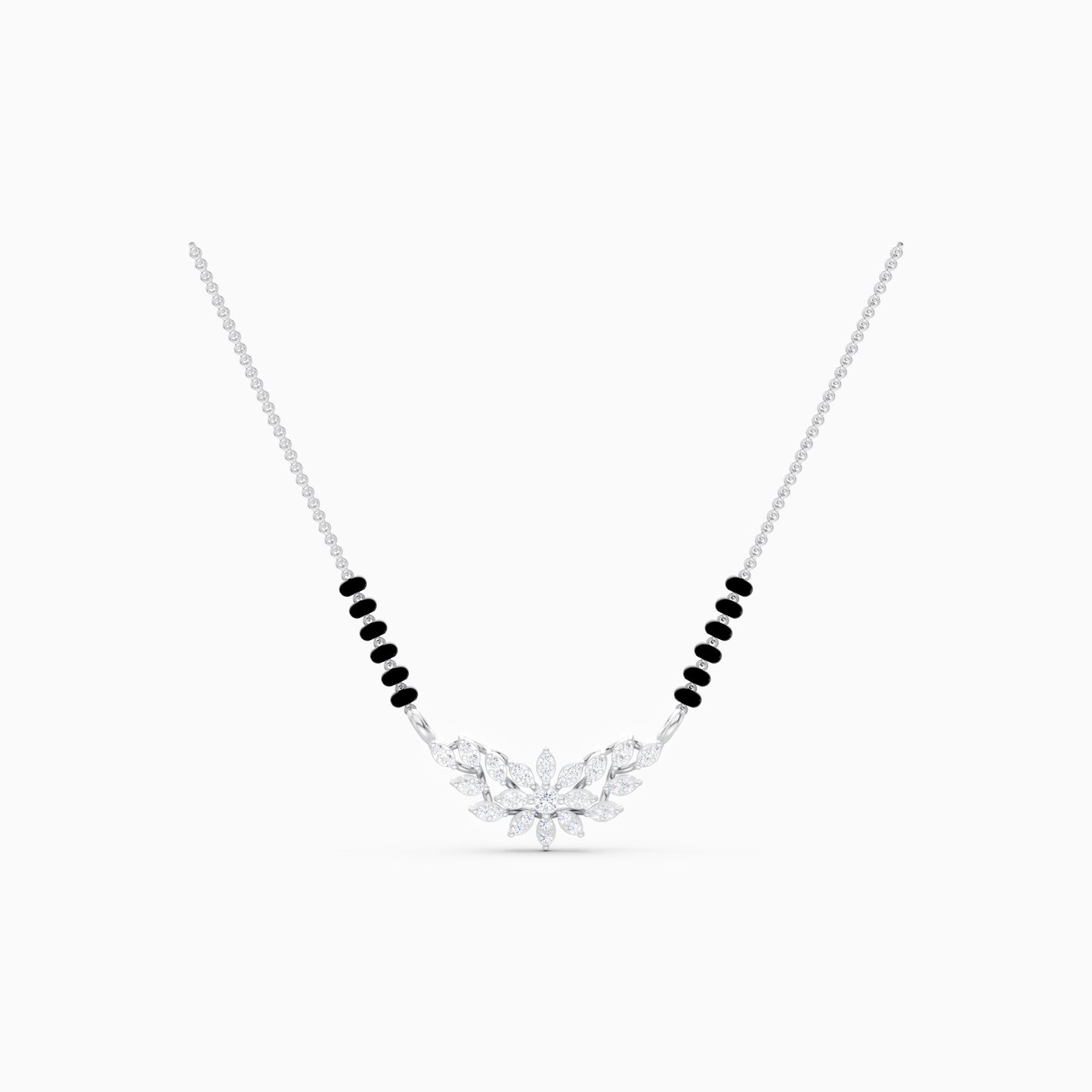 The Double-Layer Flora Chevron Pendant