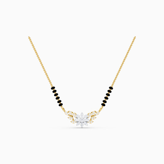 The Double-Layer Flora Chevron Pendant