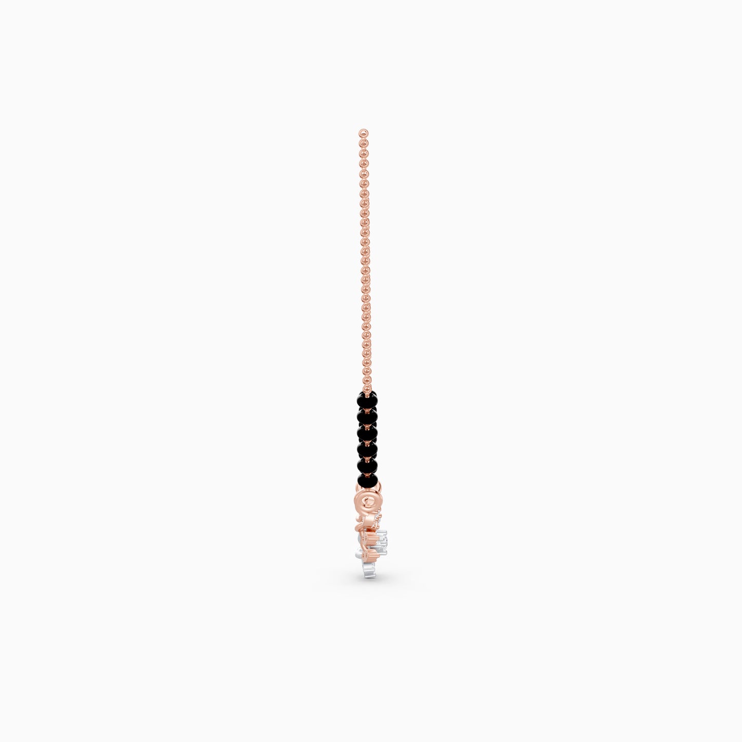 The Double-Layer Flora Chevron Pendant