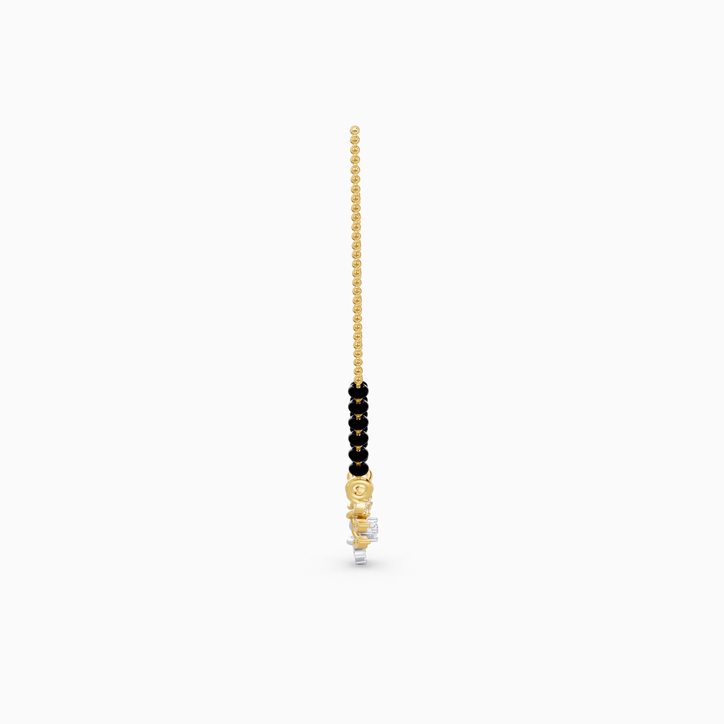 The Double-Layer Flora Chevron Pendant