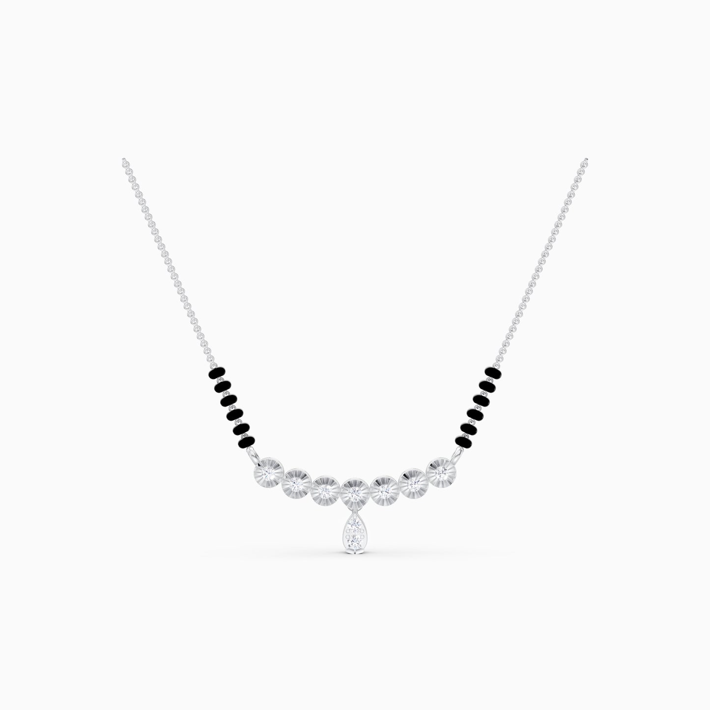 The Arched Medallion Solitaire Mangalsutra