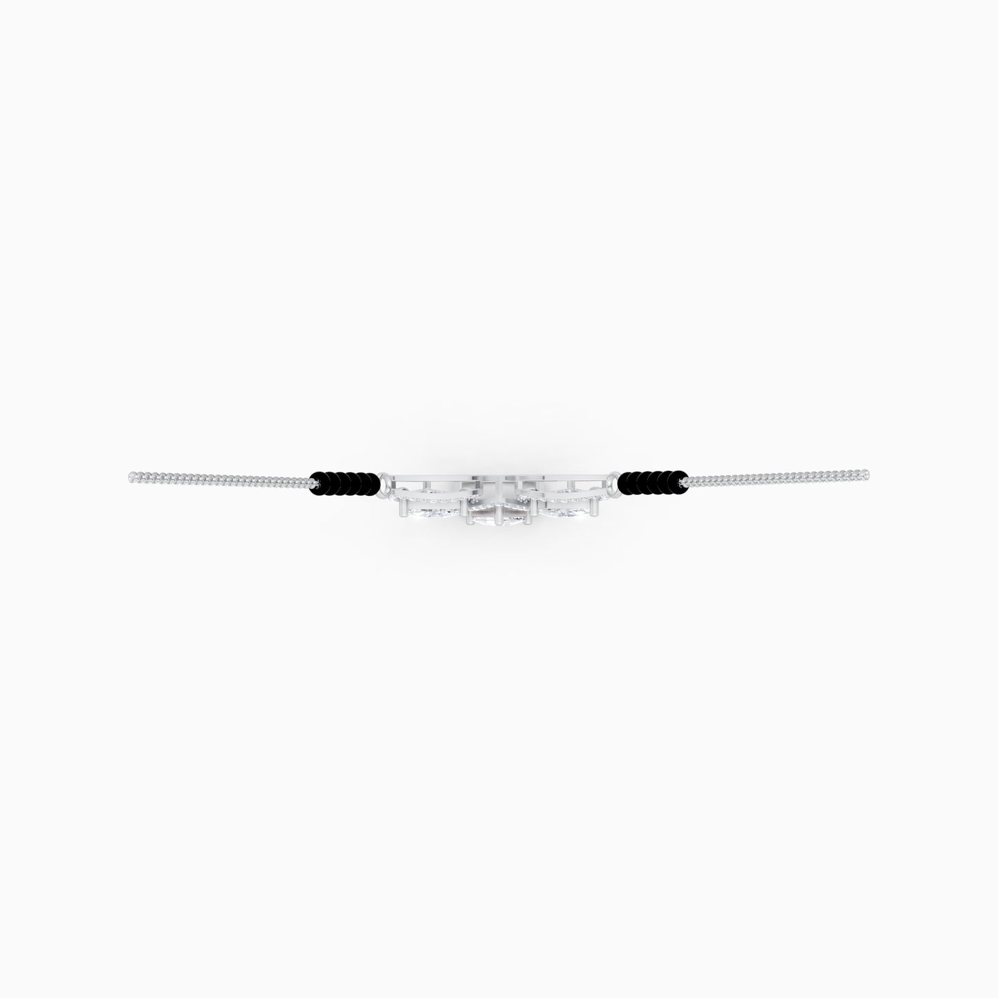The Geometric Triangular Shield Mangalsutra Pendant