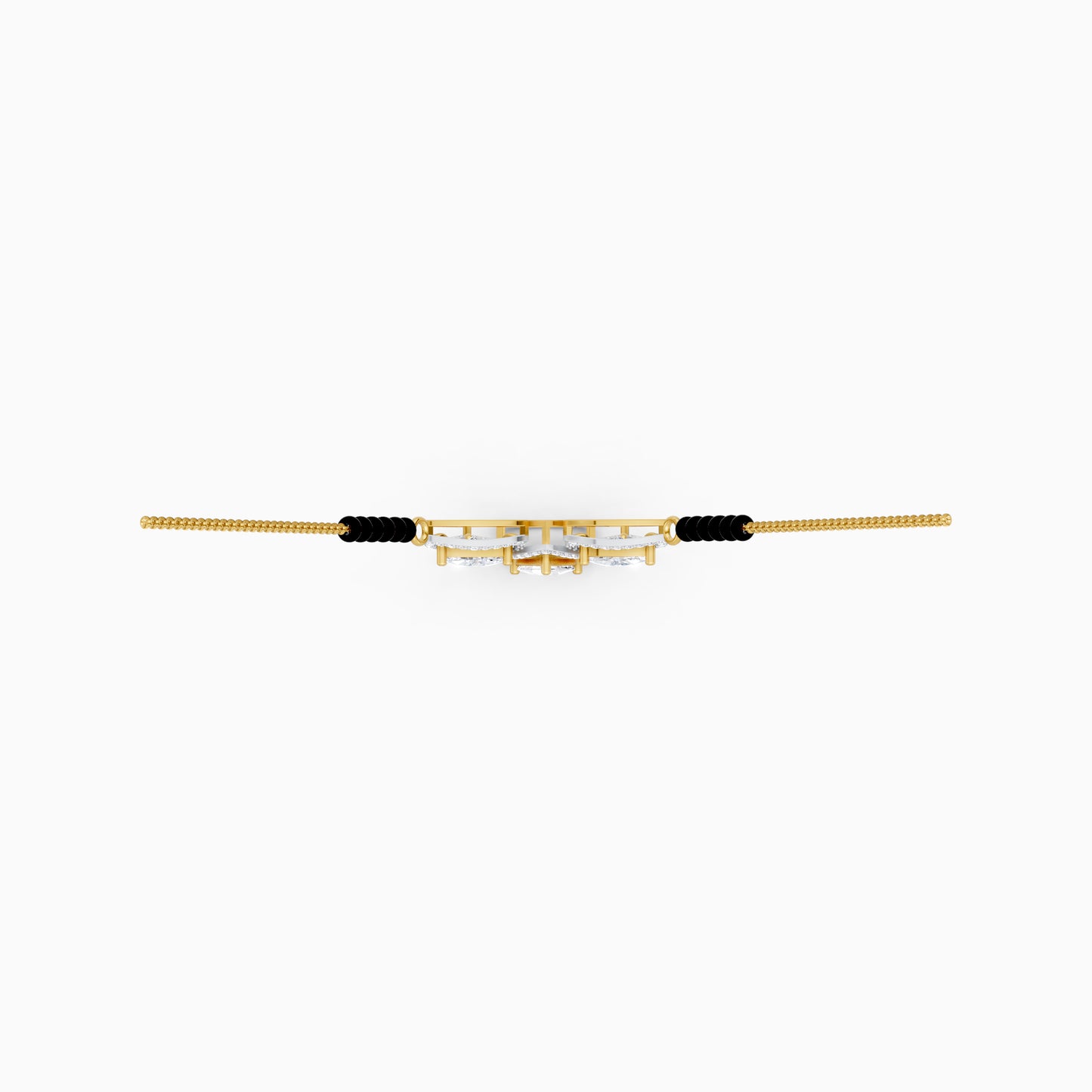 The Geometric Triangular Shield Mangalsutra Pendant