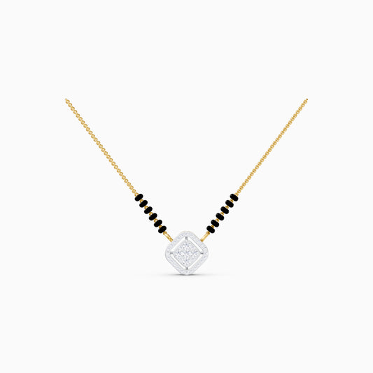 The Tailored Round-Stone Quadrant Pendant