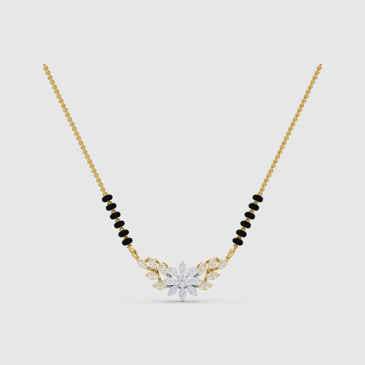 The Double-Layer Flora Chevron Pendant
